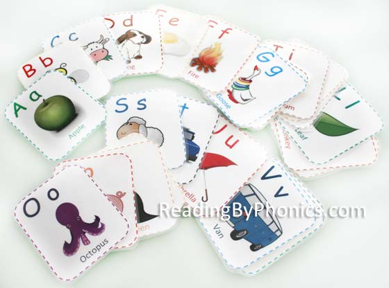 Printable ABC flashcards for children