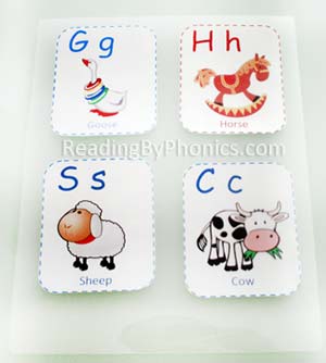 Printable ABC flashcards for children