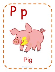 Letter P sound - phonics lesson