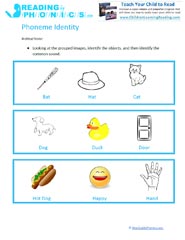 phoneme identitiy - Phonemic Isolation and Phoneme Identity Activities & Worksheets