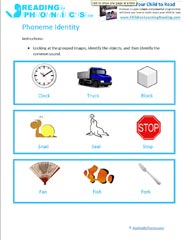 phoneme identitiy - Phonemic Isolation and Phoneme Identity Activities & Worksheets