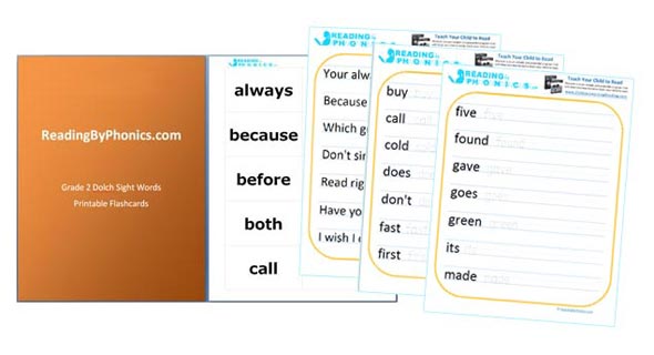 g2 all - 220 Dolch Sight Words: Lists by Grade Level With Free Worksheets