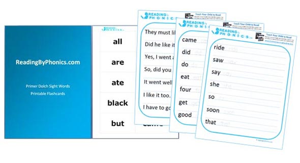 primer all - 220 Dolch Sight Words: Lists by Grade Level With Free Worksheets
