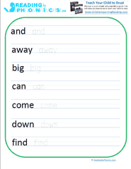 pre primer - Free Dolch Pre Primer Sight Words Flash Cards, Worksheets, and Printables