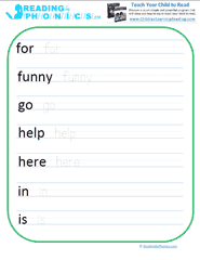 pre primer - Free Dolch Pre Primer Sight Words Flash Cards, Worksheets, and Printables